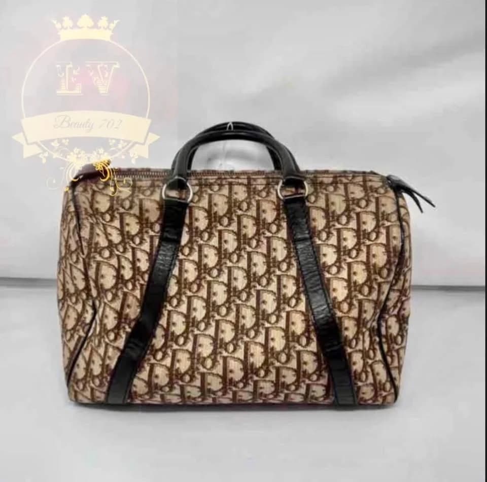 CHRISTIAN DIOR monogram canvas & leather speedy bag 29 Size 13” x 8” x9” variant image 1