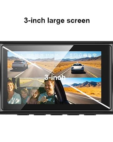 4 Channel 360° Dash Cam, 4K Front + 1080P Rear/Left/Right, 5GHz WiFi 30MB/s product image 11
