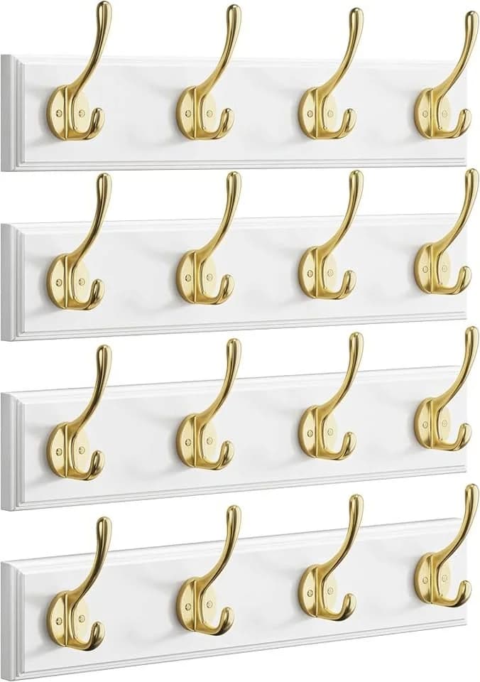 Seocry Coat Rack Wall Mount, 4 Pack 16.5 Inches.